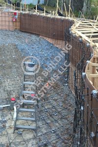 Basalt rebar in swimming pool construction from Smarter Building Systems LLC